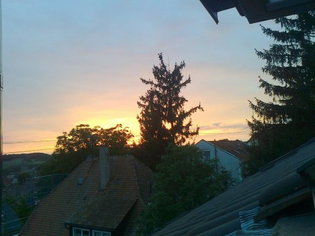 naplemente az ablakomból :)