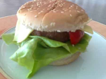 saját készítésű hamburger :)